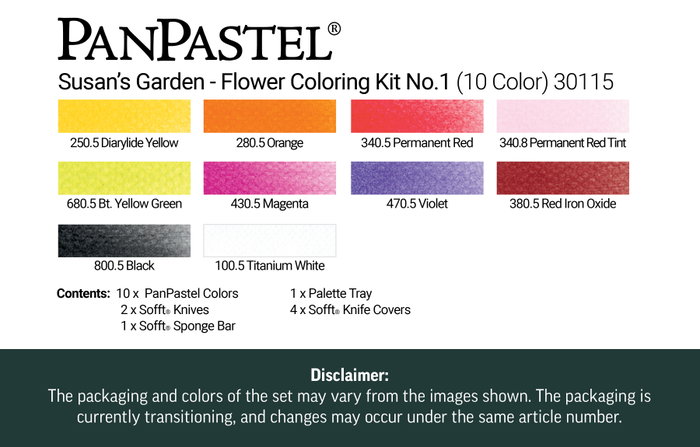 Panpastel 10 - Estuche 1 Flor para colorear Susan's Garden Panpastel 10 - Estuche 1 Flor para colorear Susan's Garden